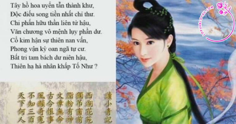 Phân tích bài thơ "Độc Tiểu Thanh kí"