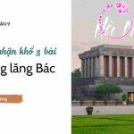 Cảm nhận khổ thơ thứ 3 bài thơ Viếng lăng Bác của nhà thơ Viễn Phương