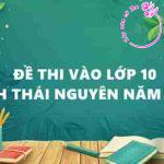 Đề thi vào lớp 10 tỉnh Thái Nguyên năm 2025 (có đáp án chính thức)