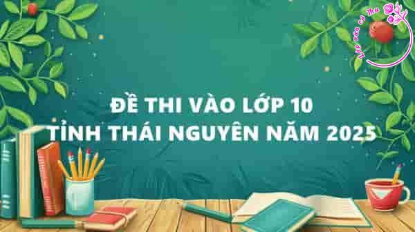 Đề thi vào lớp 10 tỉnh Thái Nguyên năm 2025 (có đáp án chính thức)
