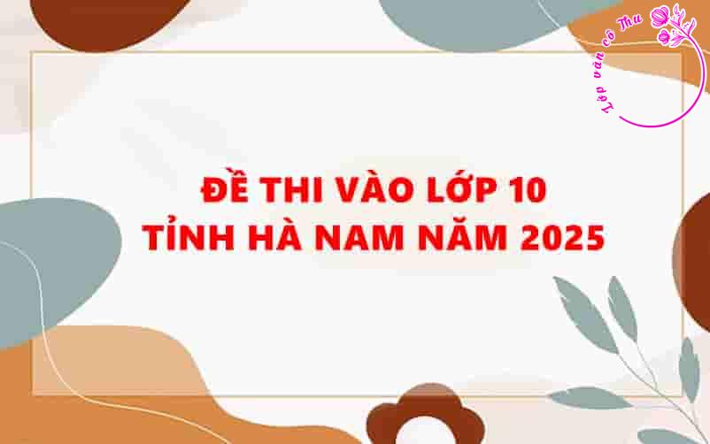 Đề thi vào lớp 10 tỉnh Hà Nam năm 2025 (đáp án chi tiết)