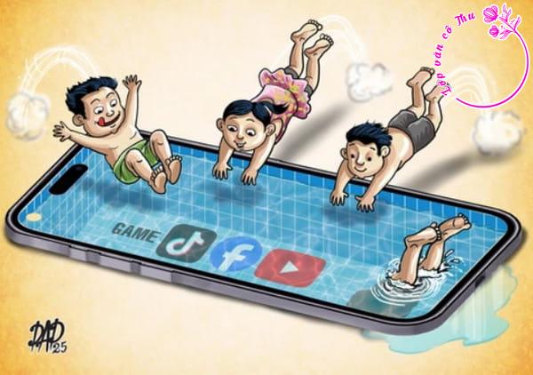 Hiện nay nhiều bạn trẻ có thói quen lạm dụng mạng xã hội