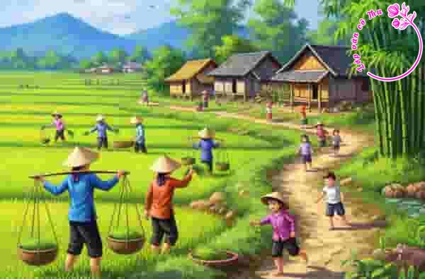 Cảm nhận khổ thơ thứ 3 bài thơ "Quê hương" của tác giả Lâm Thị Mỹ Dạ